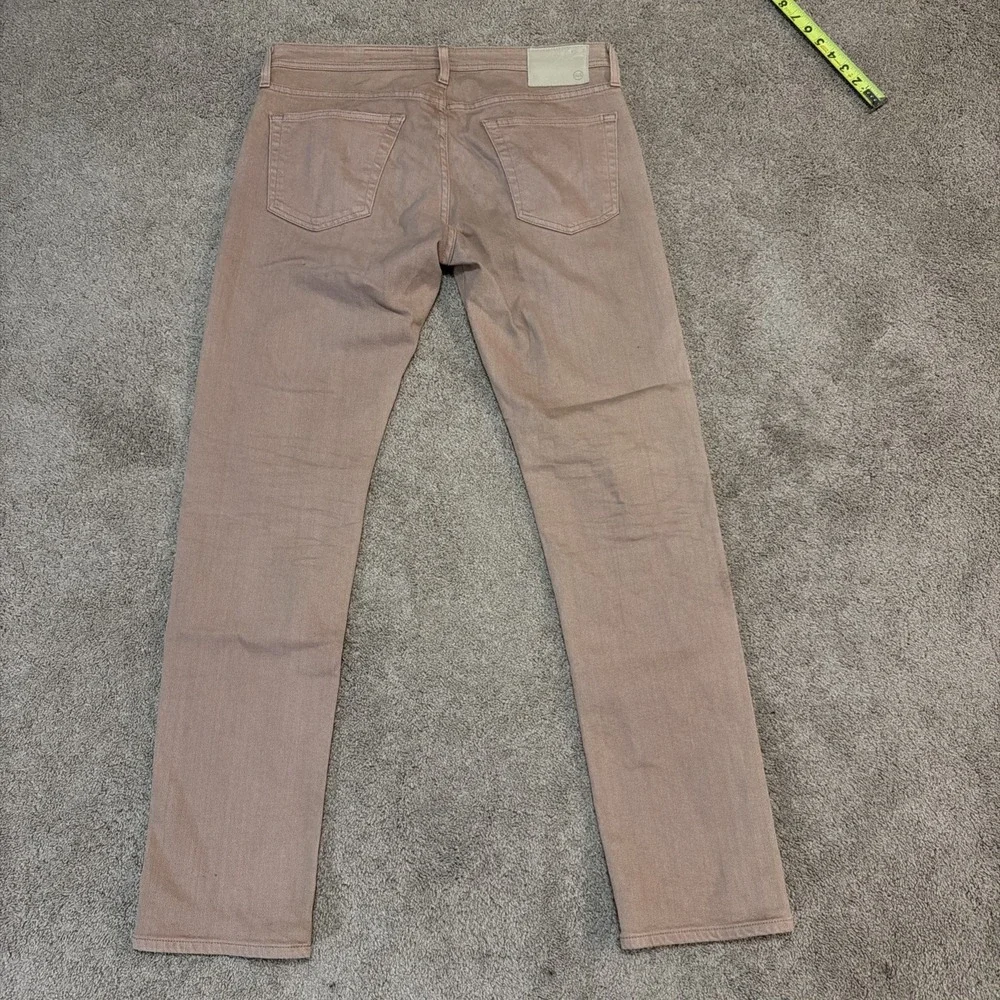 Adriano Goldschmied Tellis Jeans Modern Slim Dusty Rose AG-ED Denim Mens 34x32